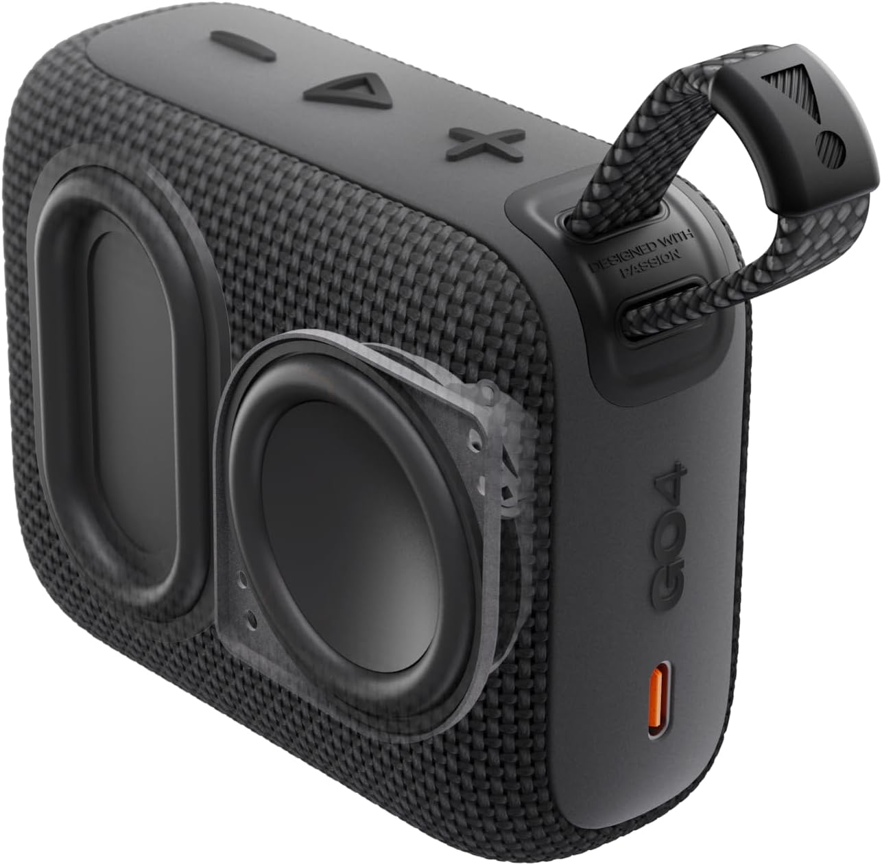 JBL Go 4 - Ultra-Portable, Waterproof and Dustproof Bluetooth Speaker, Big Pro Sound with Punchy bass, 7-Hour Built-in Battery, Made in Part with Recycled Materials (White)