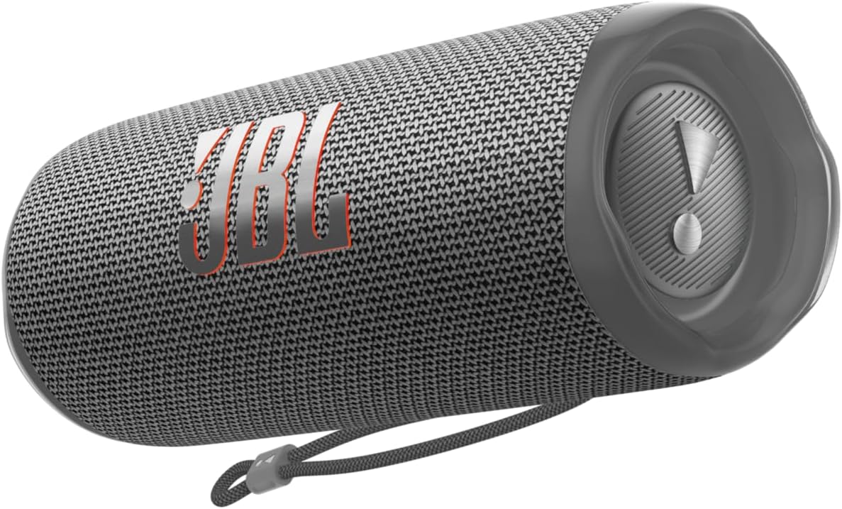 JBL Flip 6 - Portable Bluetooth Speaker, powerful sound and deep bass, IPX7 waterproof, 12 hours of playtime, JBL PartyBoost for multiple speaker pairing for home, outdoor and travel (Black)
