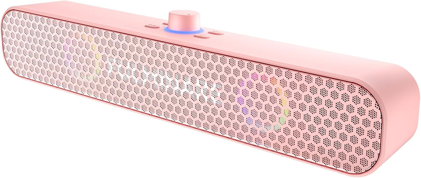 FULMINARE Bluetooth Speaker with 26W HD Sound, Portable Speaker Up to 30H Playtime, AUX&TF-Card&USB Input, LED Lights, Speakers Bluetooth 5.3 Wireless for Home/Party/Outdoor, (Black)