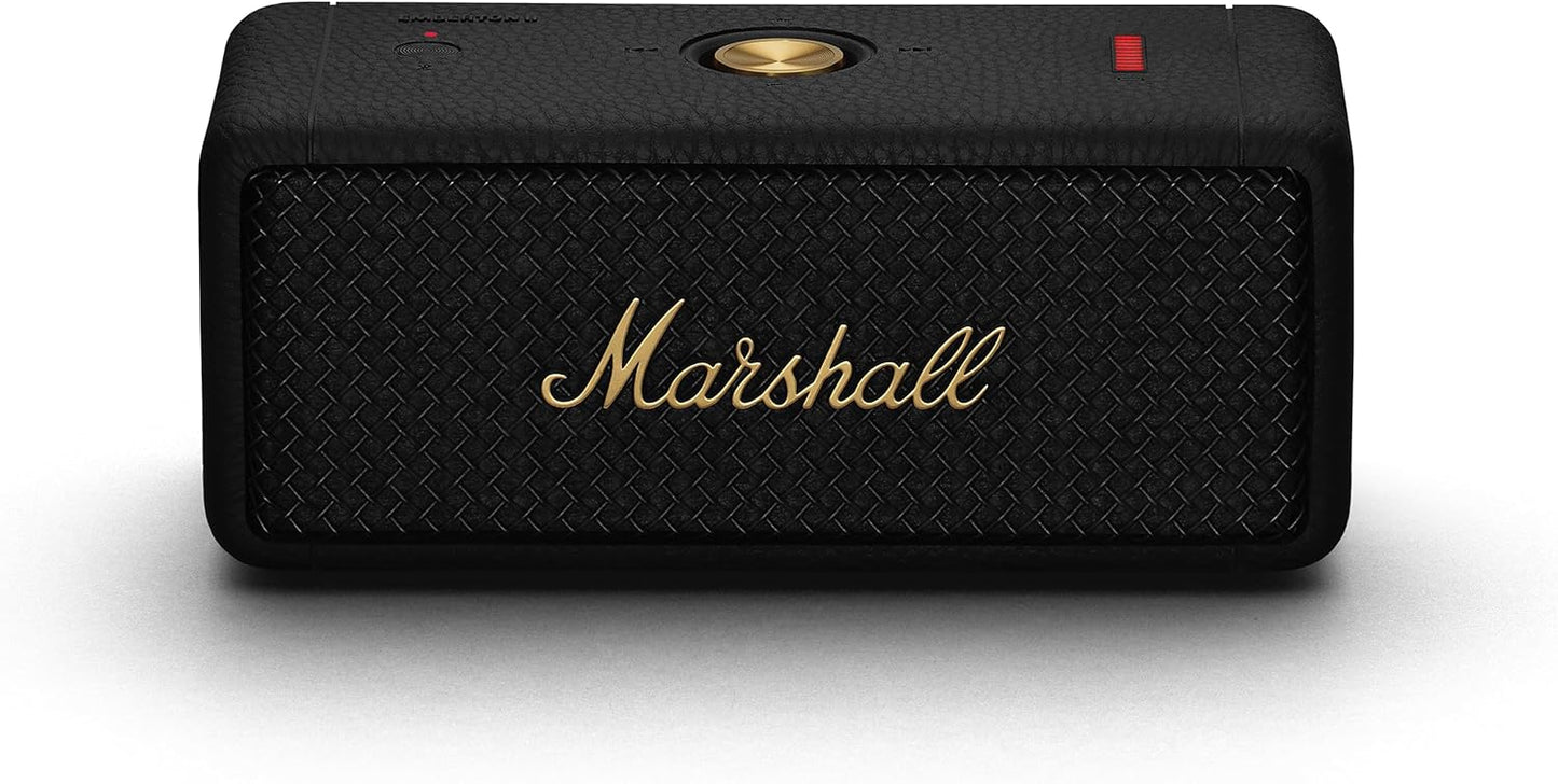 Marshall Emberton II Portable Bluetooth Speaker, Black & Brass