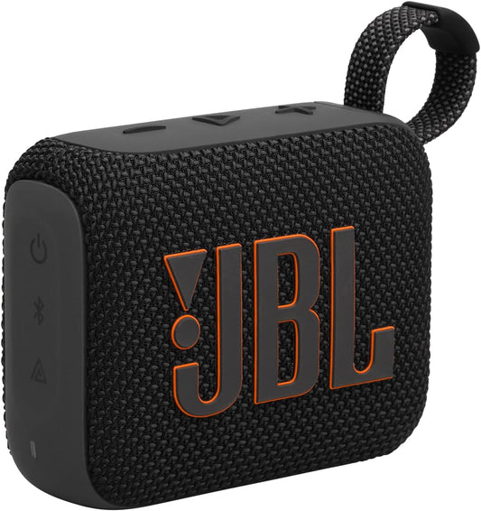 JBL Go 4 - Ultra-Portable, Waterproof and Dustproof Bluetooth Speaker, Big Pro Sound with Punchy bass, 7-Hour Built-in Battery, Made in Part with Recycled Materials (White)